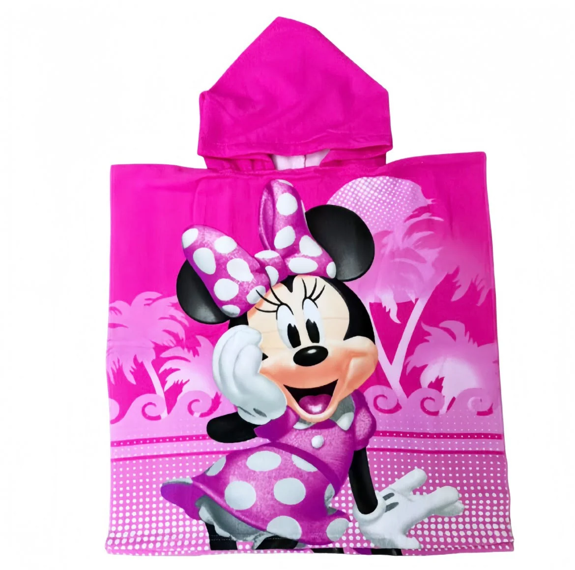 Poncho de bain enfant Minnie rose