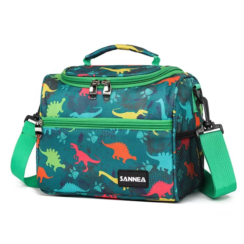 Sac isotherme Sannea vert dinosaures